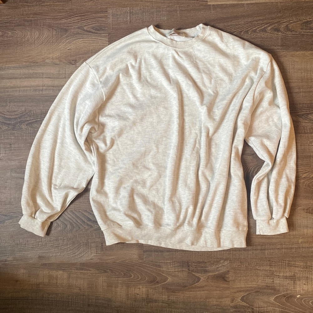 Oversized oatmeal sweatshirt